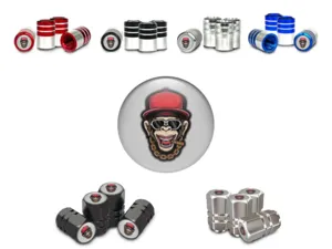 Rim Valve Caps for Bicycles Luxury Style
